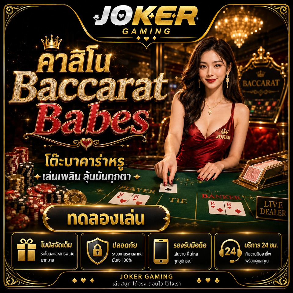 ภาพเกมสล็อต Baccarat Babes