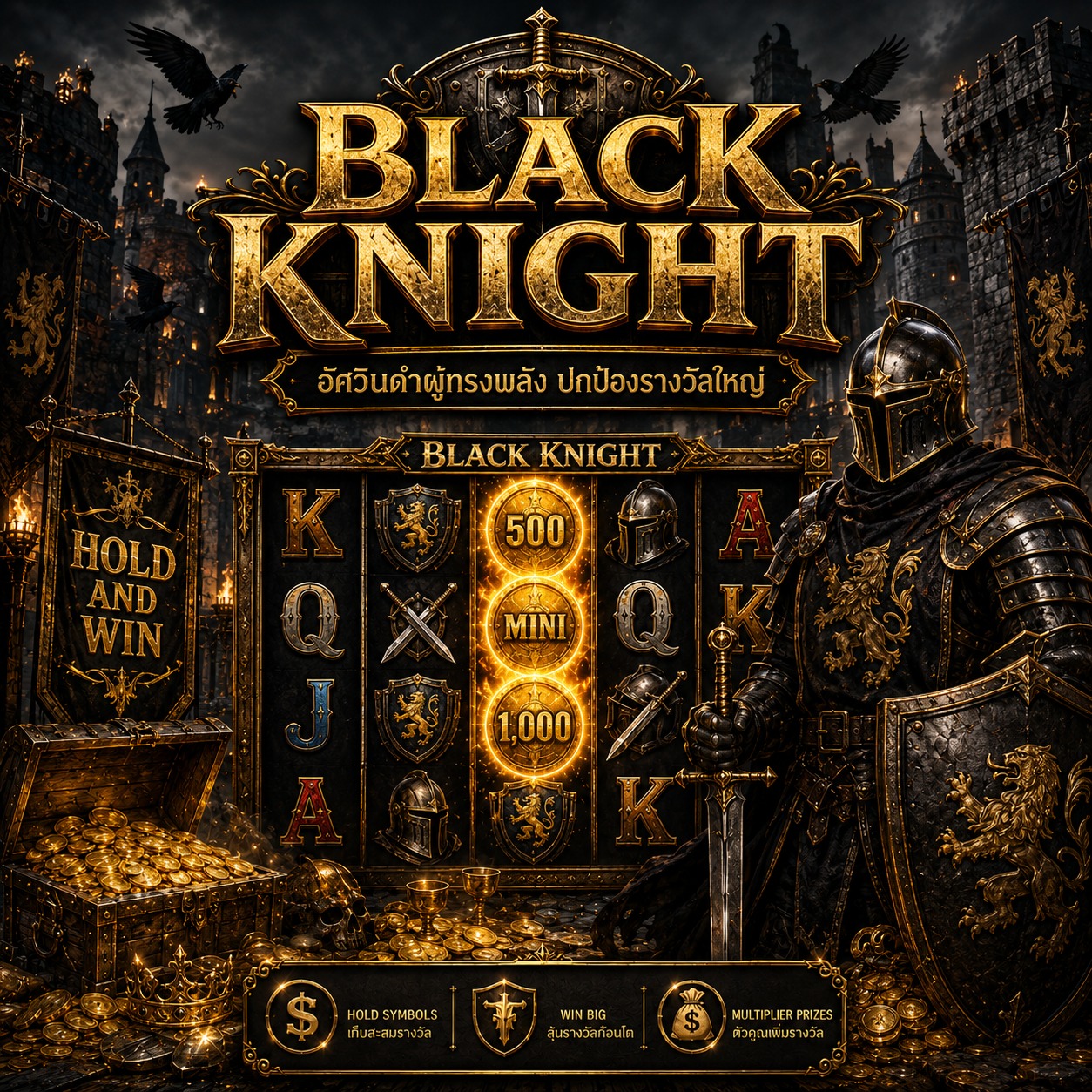 ภาพเกมสล็อต Black Knight