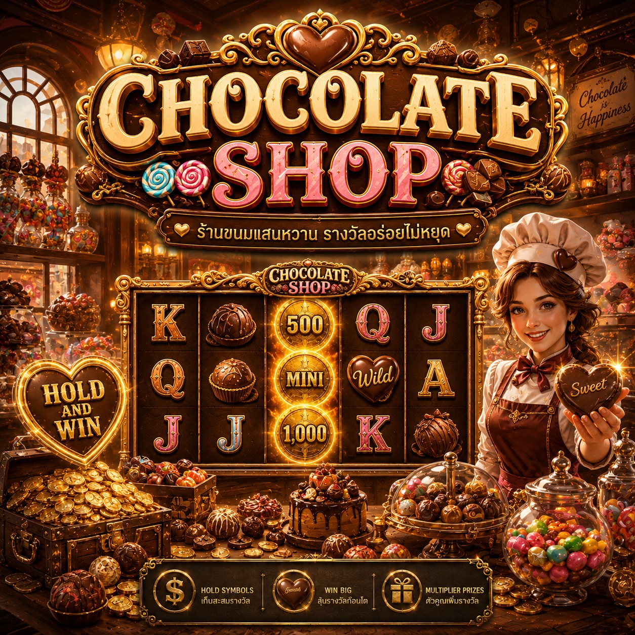ภาพเกมสล็อต Chocolate Shop