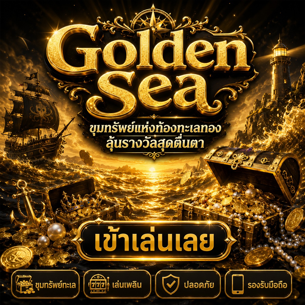 ภาพเกมสล็อต Golden Sea