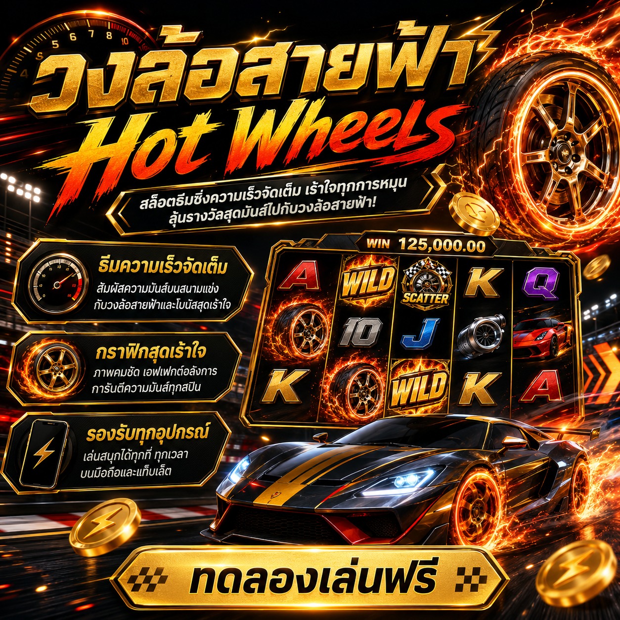 ภาพเกมสล็อต Hot Wheels