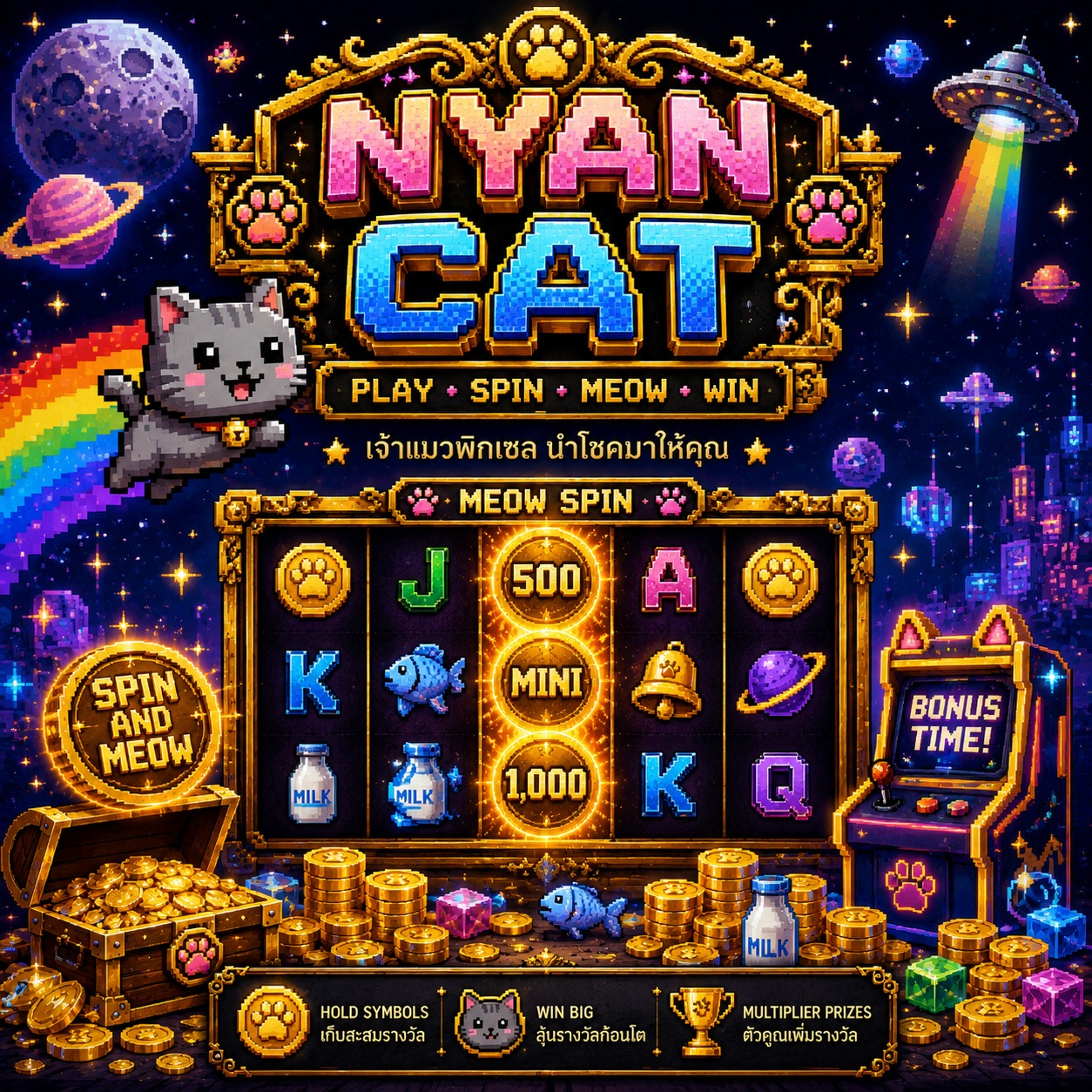 ภาพเกมสล็อต Nyan Cat
