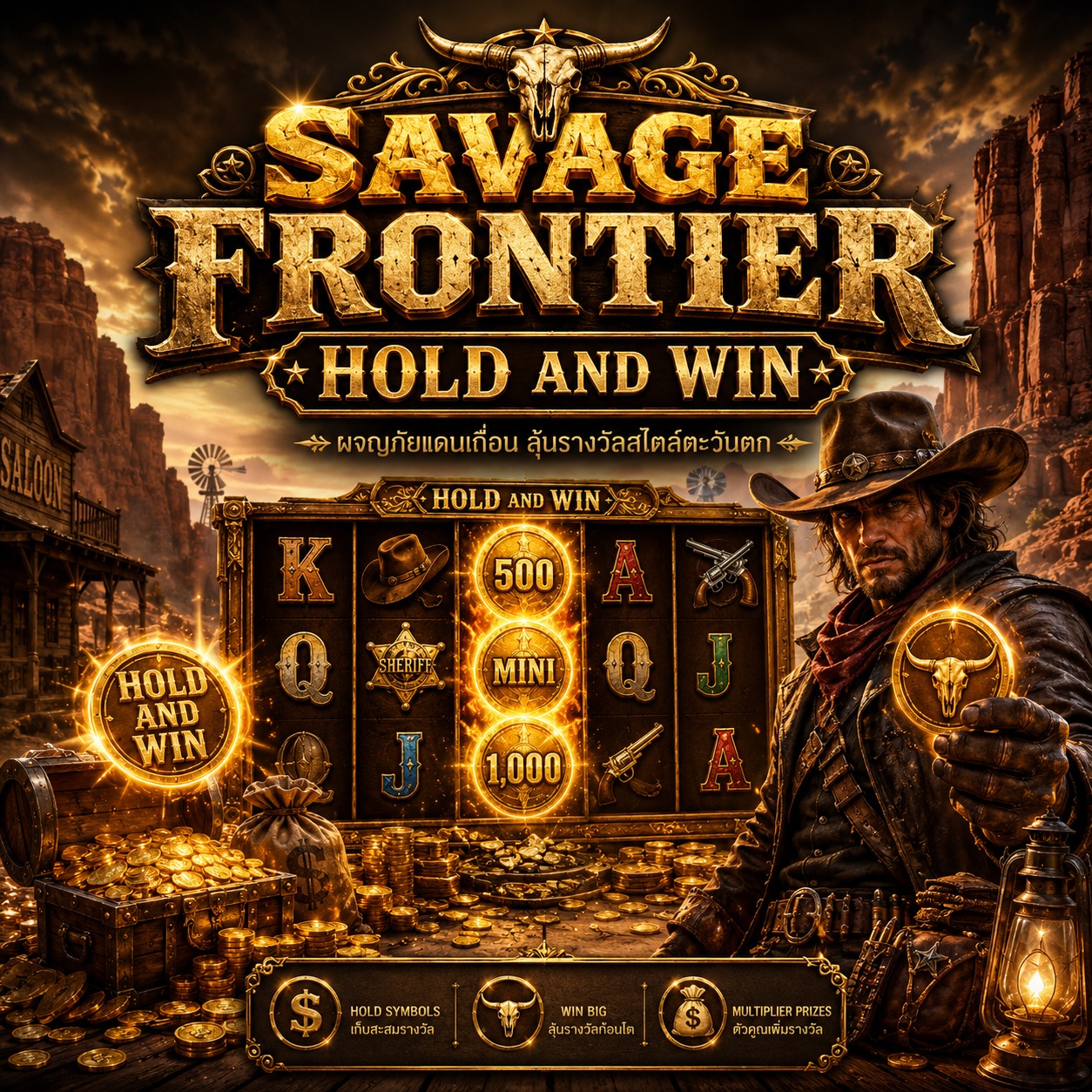 ภาพเกมสล็อต Savage Frontier Hold And Win